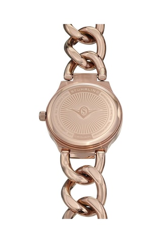 Montre à quartz en acier ornée de cristaux Swarovski Vogue - Doré rose