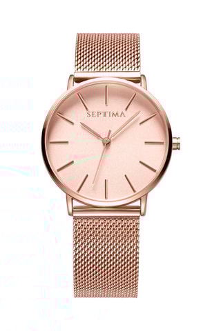 Montre à quartz en acier - Doré rose