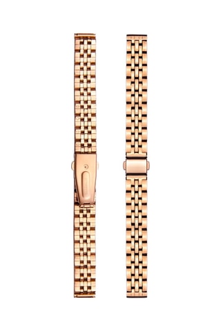 Montre à quartz en acier et diamant