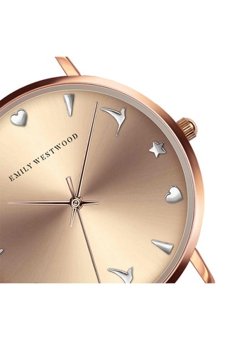 Montre à quartz en acier - Doré rose - Emily Westwood