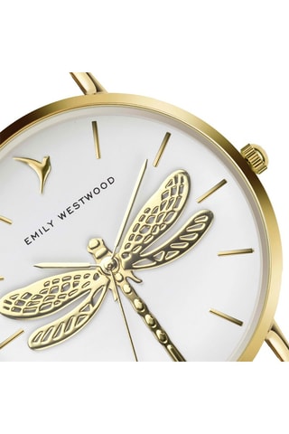 Montre à quartz en acier - Doré rose et blanc - Emily Westwood