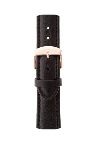 Montre à quartz en cuir - Noir et doré rose - Emily Westwood