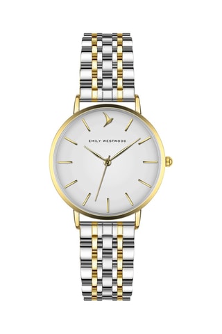 Montre à quartz en acier - Argenté et doré - Emily Westwood