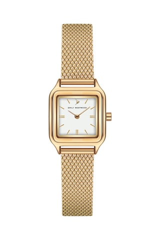 Montre à quartz japonais en acier - Doré et blanc  - Emily Westwood 