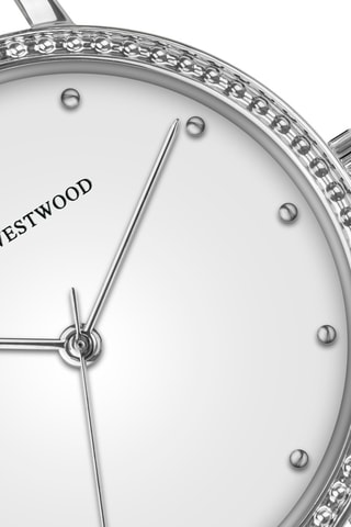 Montre à quartz en acier - Argenté et blanc - Emily Westwood