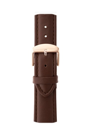 Montre à quartz en cuir - Marron et doré rose - Emily Westwood