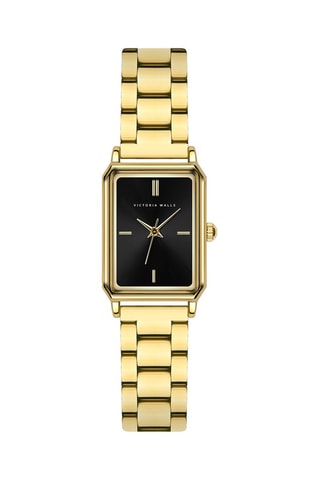 Montre à quartz en acier - Doré