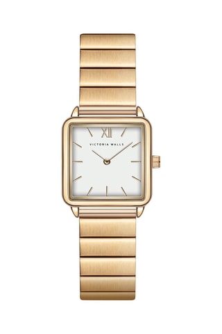 Montre à quartz en acier - Doré et blanc - Victoria Walls