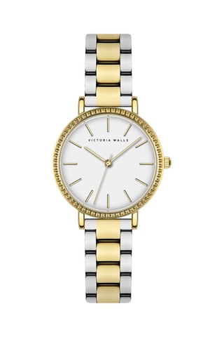 Montre à quartz en acier - Argenté et doré - Victoria Walls