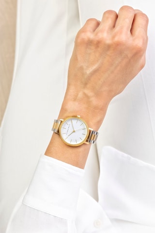 Montre à quartz en acier - Argenté et doré - Victoria Walls