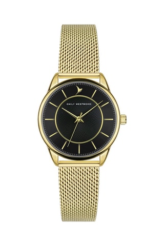 Montre à quartz en acier - Doré et noir - Emily Westwood