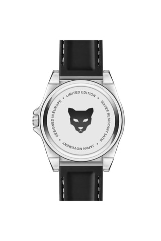 Montre à quartz en silicone Berlin - Noir et doré rose