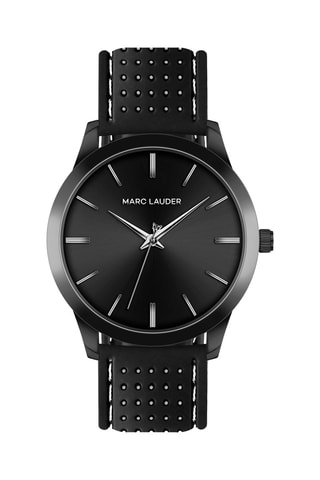 Montre à quartz en silicone Perth - Noir