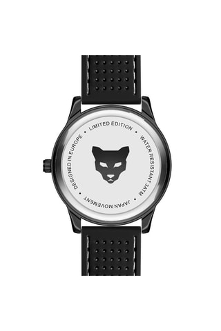 Montre à quartz en silicone Perth - Noir