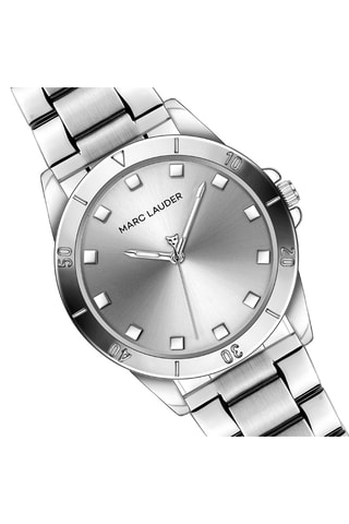 Montre à quartz en acier Alta - Argenté