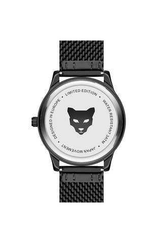 Montre à quartz en acier Perth - Noir