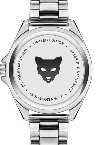 Montre à quartz en acier Istanbul - Argenté et noir