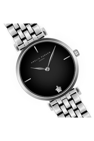 Montre à quartz Night Shore - Argenté et noir
