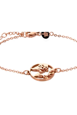 Coffret montre à quartz et bracelet en acier Gold Shore - Doré rose
