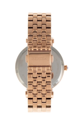 Montre à quartz en acier et nacre