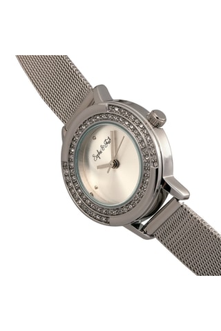 Montre à quartz en alliage et ornée de cristaux Swarovski Cambridge - Argenté et blanc