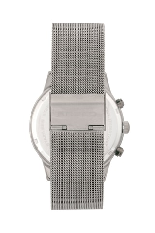 Montre à quartz en alliage Espinosa - Chronographe - Argenté et gris foncé