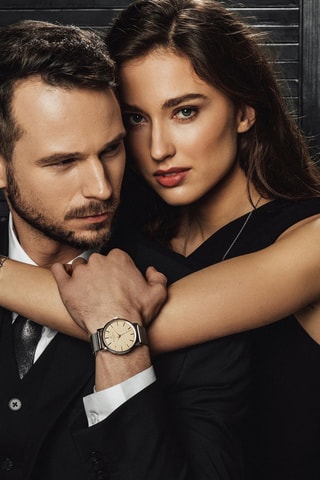 Montre à quartz en acier - Argenté