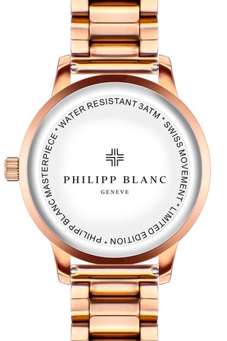 Montre à quartz en acier - Doré rose