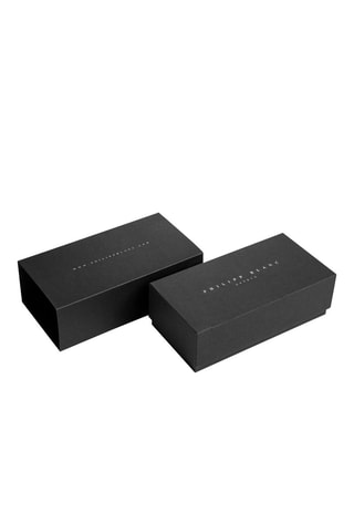 Coffret montre à quartz en cuir et bracelet en cuir