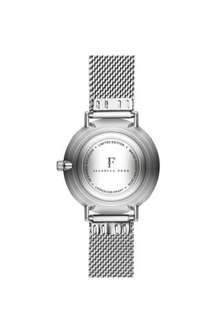 Montre à quartz en acier, nacre et diamant Kendra