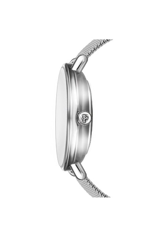 Montre à quartz en acier, nacre et diamant Kendra