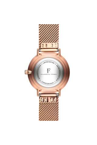Montre à quartz en acier et diamant Agnes