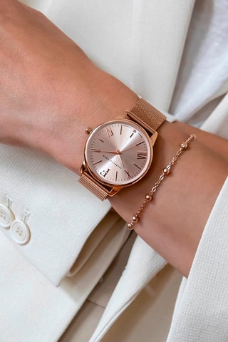 Coffret montre à quartz et diamant Scarlett