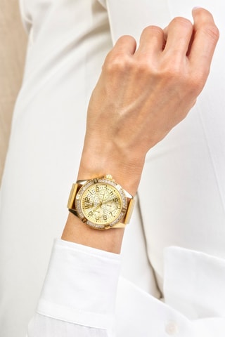 Montre à quartz en acier et cristal véritable - Victoria Walls