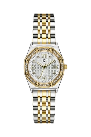 Montre à quartz en acier - Argenté et doré - Marc Malone