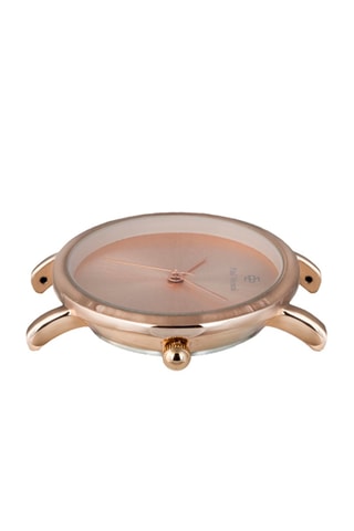 Montre à quartz en cuir - Noir et doré rose - Paul McNeal