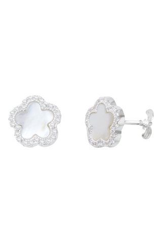 Puces Argent et zircons