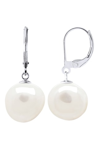 Boucles d'oreilles - Or blanc et perles de culture d'eau douce