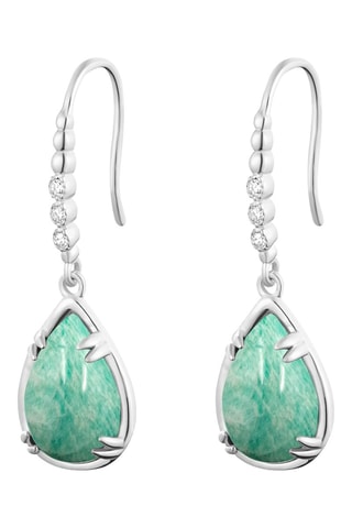 Boucles d'oreilles Argent et amazonite