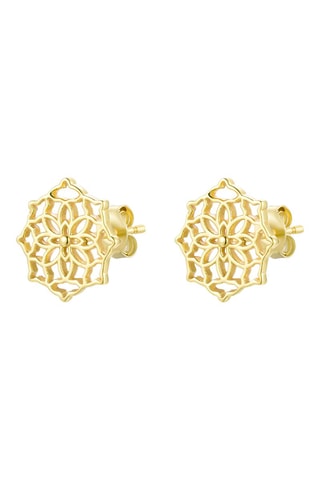 Puces Argent plaqué or jaune