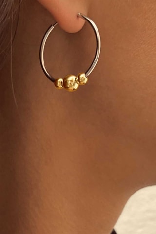 Créoles - Argent et argent plaqué or jaune