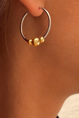 Créoles - Argent et argent plaqué or jaune