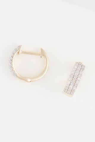 Créoles Clélia 
Or jaune et diamants