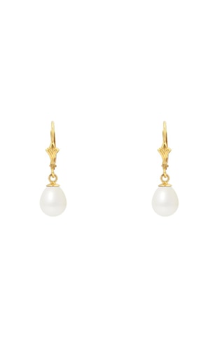 Boucles d'oreilles   Or jaune et perles de culture