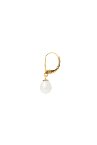 Boucles d'oreilles   Or jaune et perles de culture