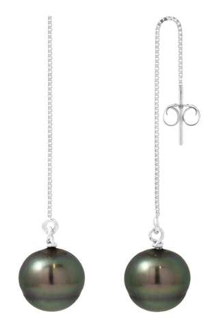 Boucles d'oreilles - Argent et perles de culture de Tahiti