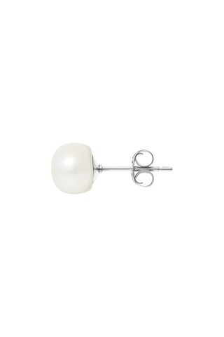Puces Argent et perles de culture 