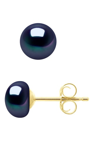 Puces - Argent plaqué or jaune et perles d'eau douce