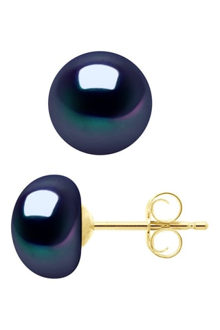 Puces - Argent plaqué or jaune et perles d'eau douce