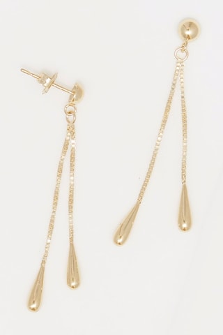 Boucles d'oreilles Pluie dorée Or jaune